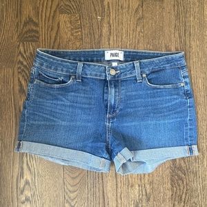 Paige Stretch Midwaist Jean Short